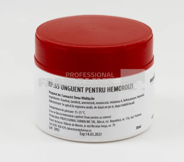 Unguent pentru hemoroizi 30 ml