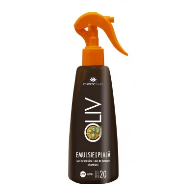 Cosmetic Plant Emulsie plaja cu ulei de morcov si masline SPF20 200 ml