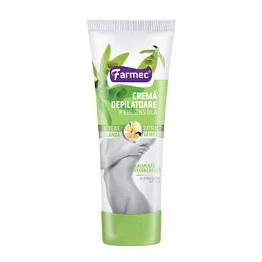 Farmec Crema depilatoare cu Extract de Vanilie piele sensibila 150 ml