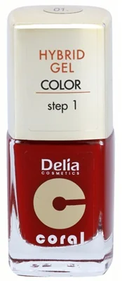 Delia Coral Hybrid Gel Color step 1 Lac unghii 01
