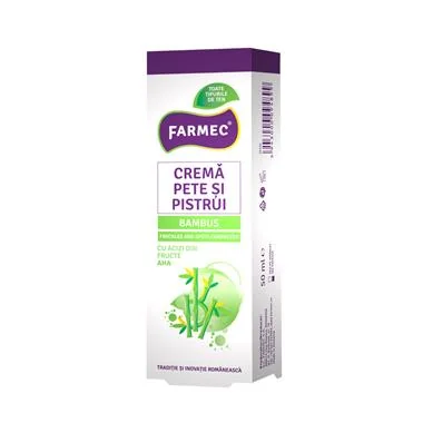 Farmec Crema pentru pete si pistrui cu Bambus 50 ml
