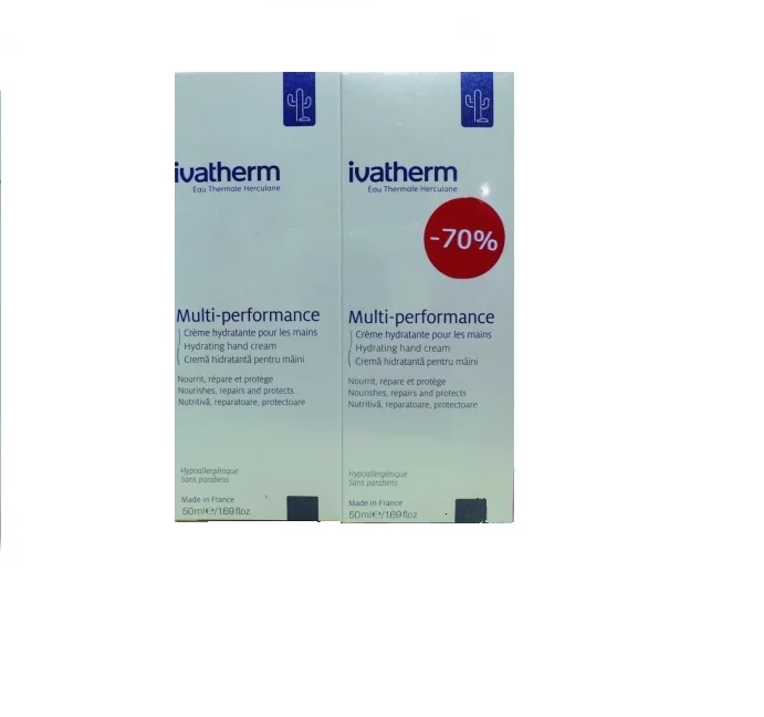 Ivatherm Multi-Performance Crema hidratanta pentru ingrijirea mainilor  1+1 -70% 50 ml