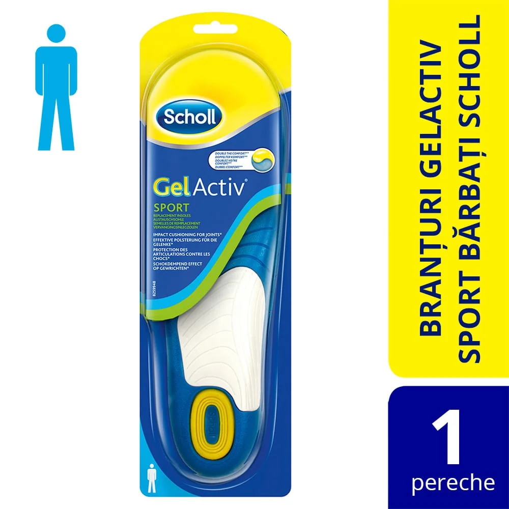 Scholl Gel Activ Branturi pentru pantofi barbati model sport