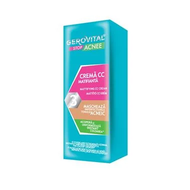 Gerovital Stop Acnee Crema CC matifianta 30 ml