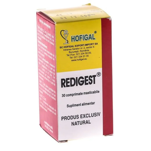Redigest 30 comprimate masticabile