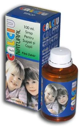 Calciu Natural Sirop fara zahar 150 ml
