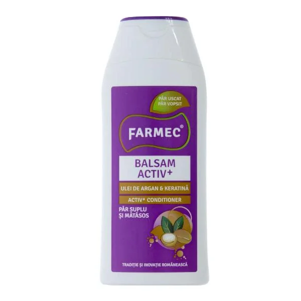 Farmec Balsam Activ + Ulei argan si Keratina 200 ml