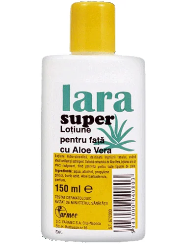 Lara Super Lotiune pentru fata cu aloe vera 150 ml