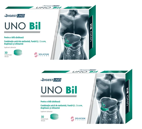 Uno Bil - Digest Uno 30 comprimate Oferta 1+1 Cadou