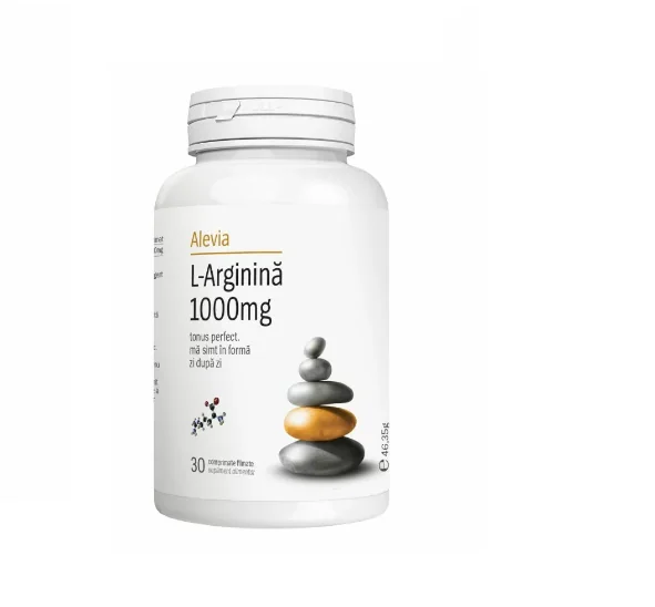 Alevia L-argininÄƒ 1000mg 30 comprimate filmate