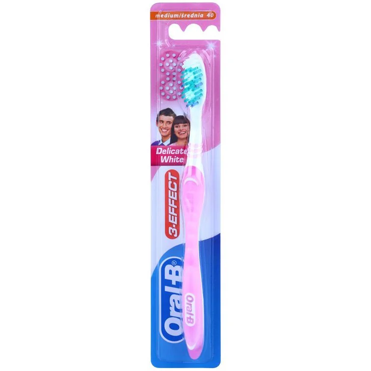 Oral B Periuta de dinti 3 Effect Delicate White 40 Medium