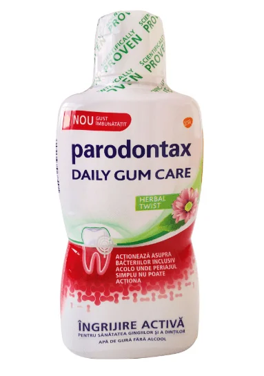 Parodontax Apa de gura Daily Gum Care Herbal Twist 500 ml