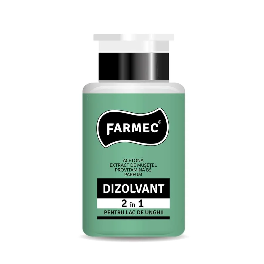 Farmec Dizolvant lac unghii 2 in 1 cu musetel si provitamina B5  150ml