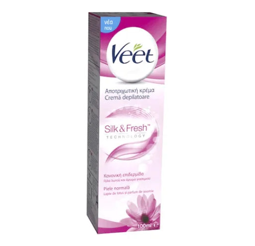 Veet Silk &Fresh Crema depilatoare cu lotus si iasomie piele normala 100 ml