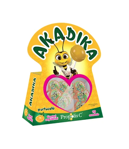 Akadika Propolis C portocala 10 bomboane