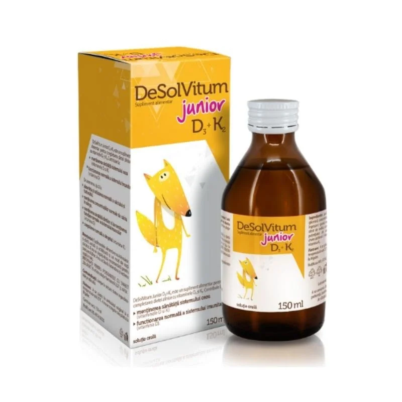 Desolvitum junior D3 + K2 solutie orala 150 ml