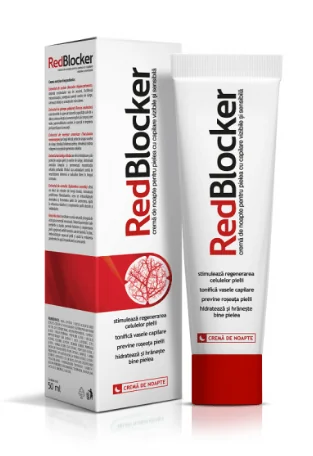 RedBlocker Crema noapte pentru piele cu capilare vizibile si sensibila 50 ml