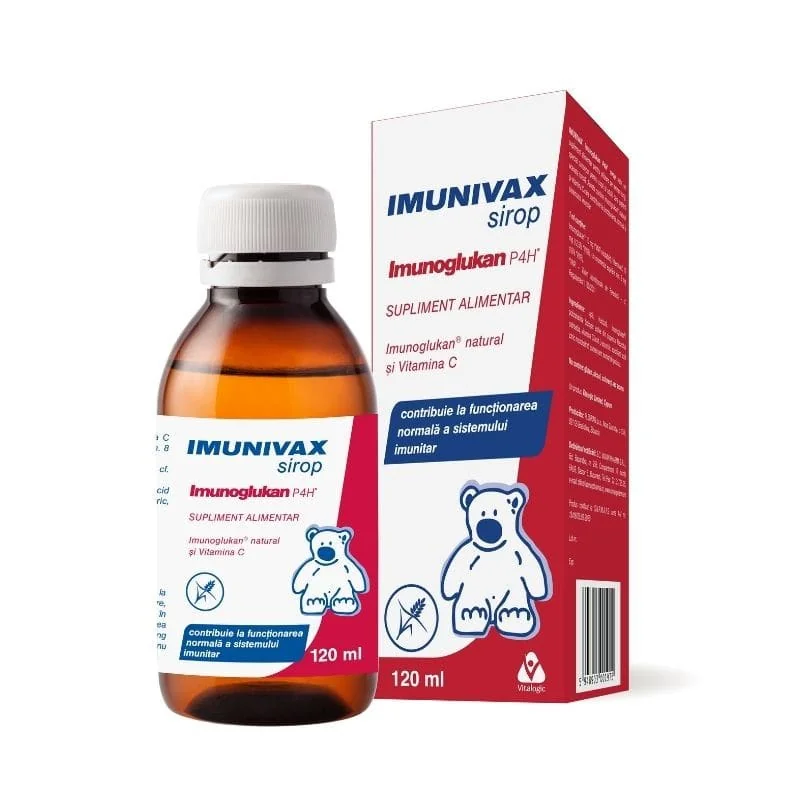 Imunivax - Imunoglukan si vitamina C Sirop 120 ml
