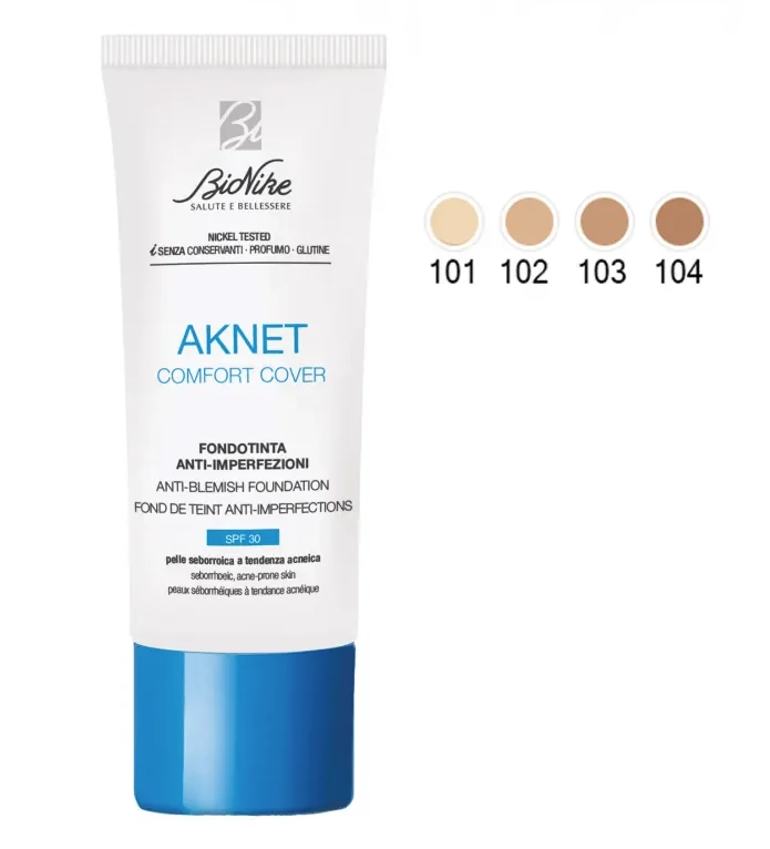 Bionike Aknet Comfort Cover SPF30+ Crema 102 Sable 30 ml