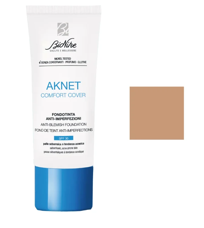 Bionike Aknet Comfort Cover SPF30+ Fond de ten 103 Beige 30 ml
