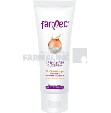 Farmec crema de maini cu glicerina 24%, vitamina E si minerale esentiale 40 ml