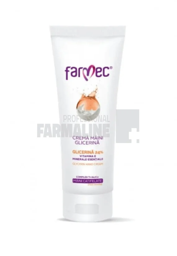 Farmec Crema de maini cu glicerina 24%, vitamina E si minerale esentiale 40 ml