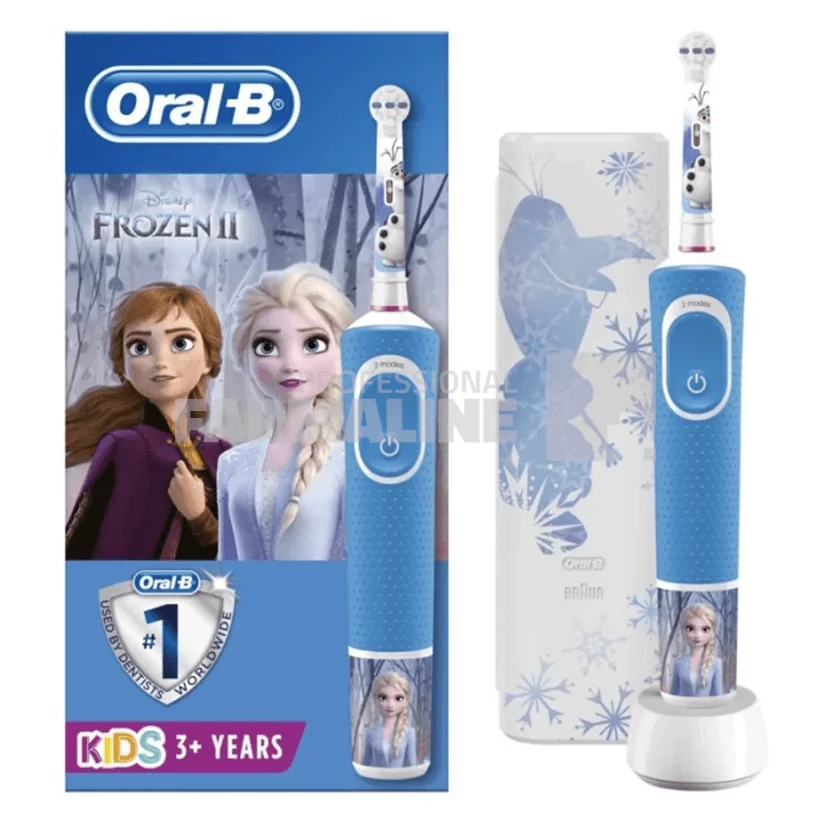 Oral B Periuta electrica Frozen 3+ ani albastru + trusa de voiaj