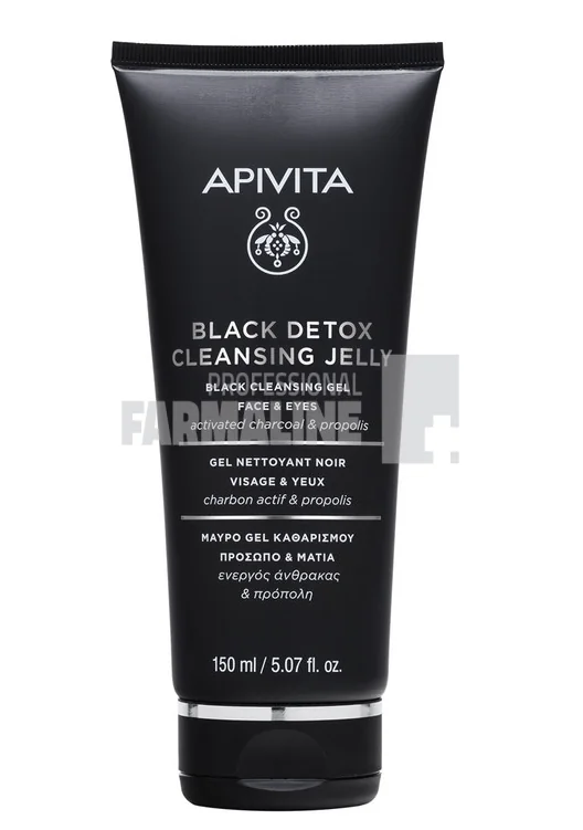 Apivita Gel curatare detox cu carbune 150 ml