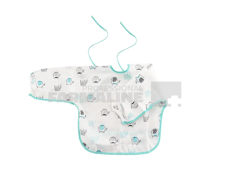 Baby Nova 33102 Baveta impermeabila cu maneci si buzunare