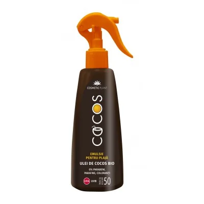 Cosmetic Plant Cocos Emulsie cu ulei de cocos bio SPF50 200 ml