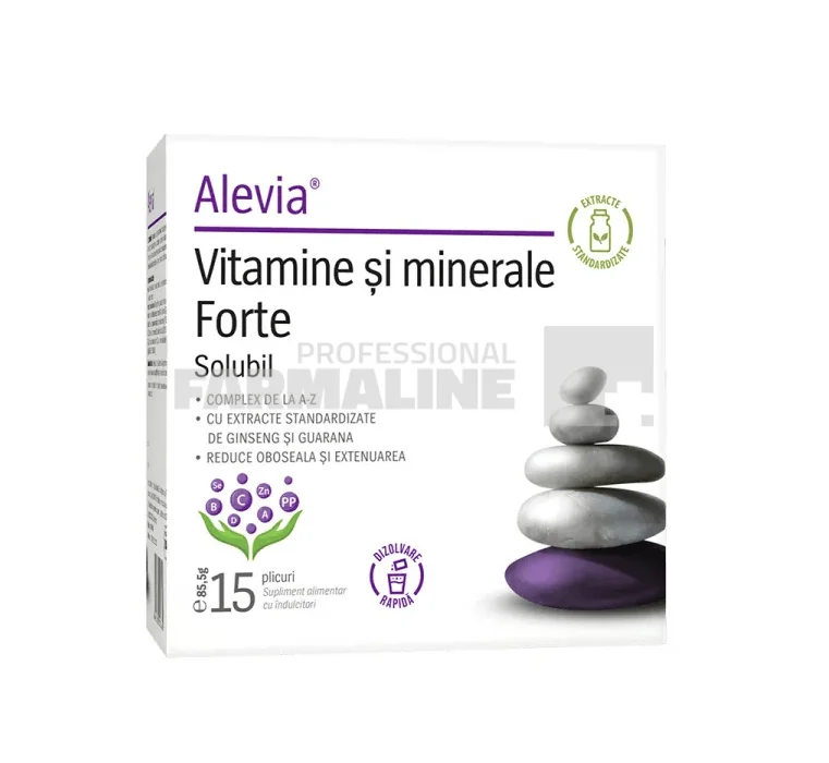 Alevia Vitamine si Minerale Forte 15 plicuri