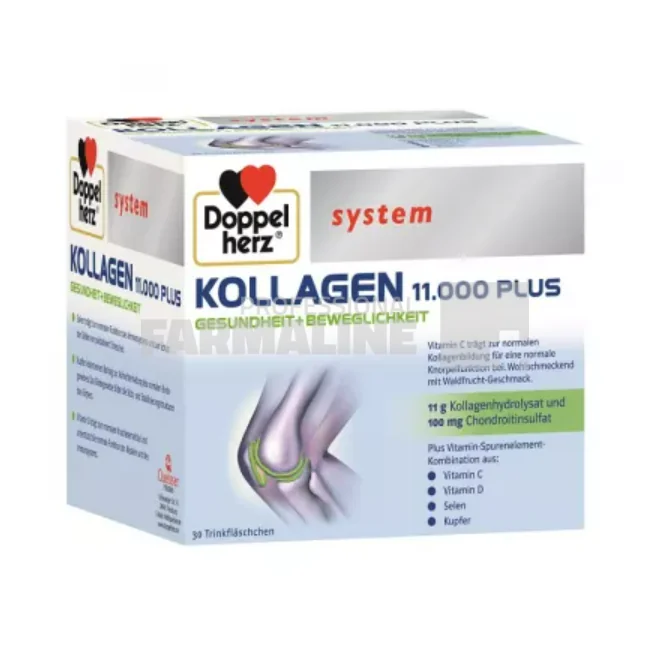 Doppelherz System Kollagen 11.000 plus 30 flacoane
