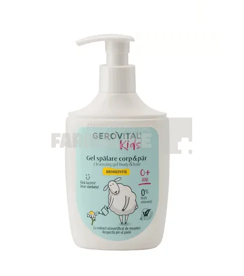 Gerovital Kids Gel de spalare corp si par Sensitive 300 ml