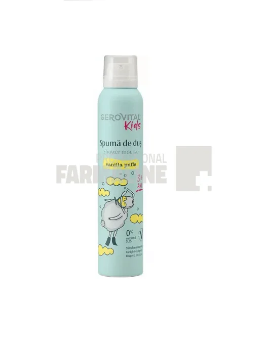 Gerovital Kids Spuma de dus Vanilla Puffs 200 ml