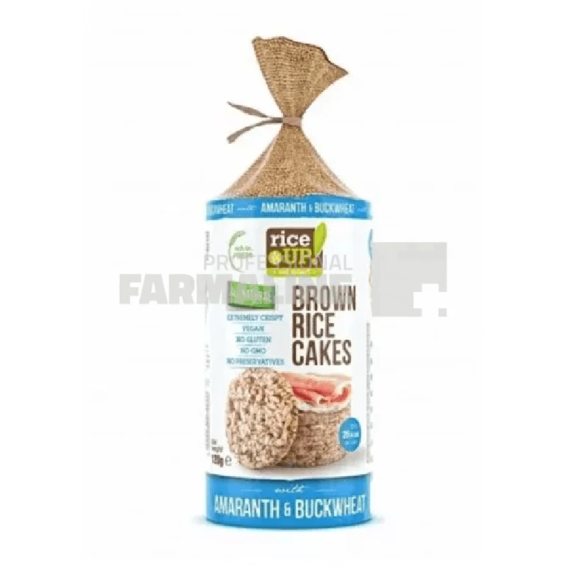 Rice UP Rondele de orez cu amarant si hrisca, 120 gr