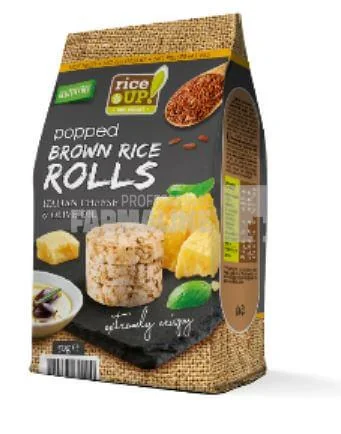Rice UP Rondele de orez cu branza italiana si ulei de masline, 50 gr