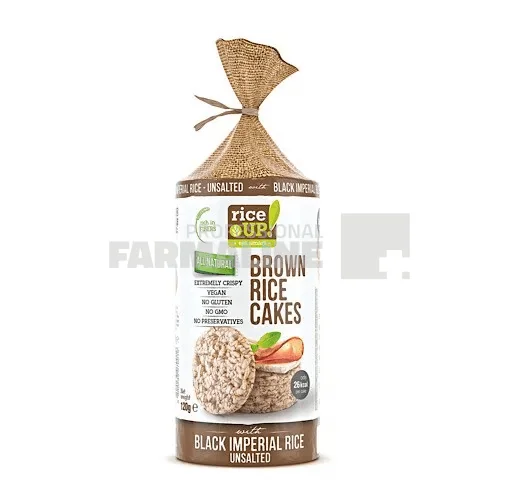 Rice UP Rondele de orez fara sare, 120 gr