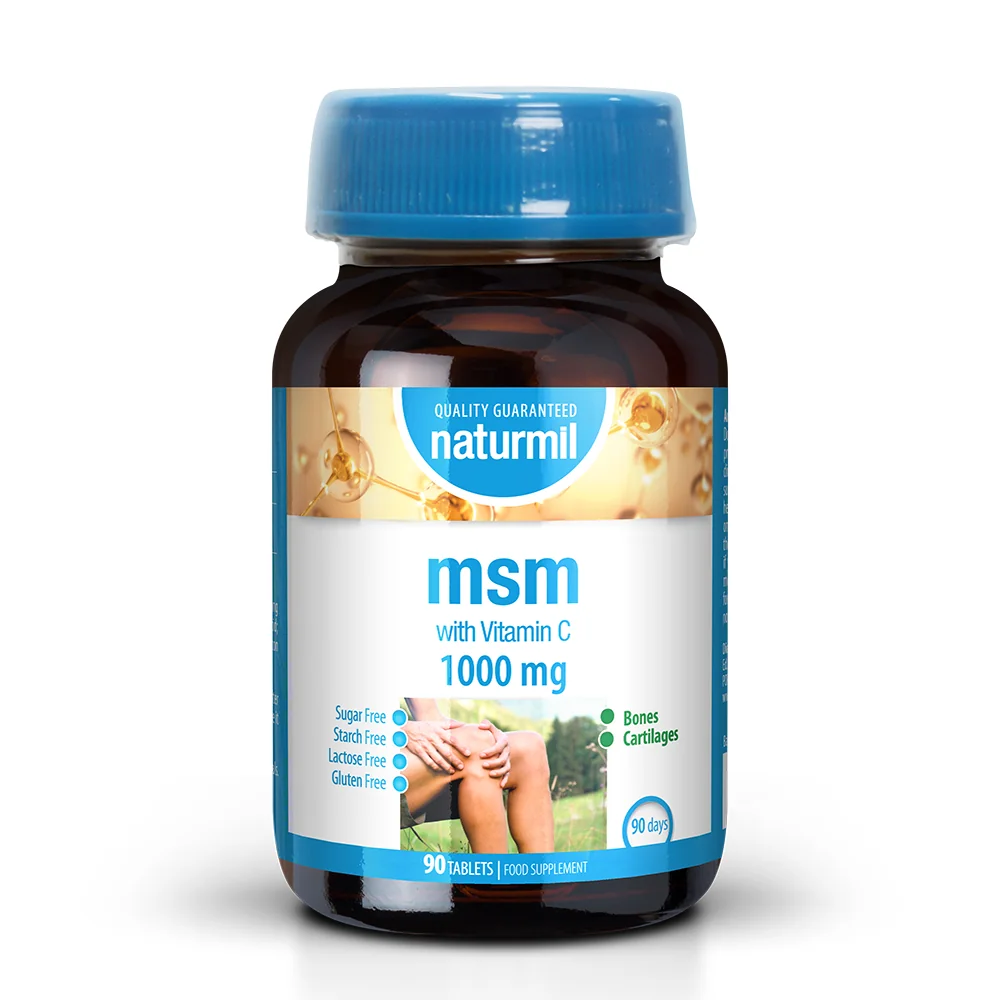 MSM 1000 mg cu vitamina C 90 comprimate
