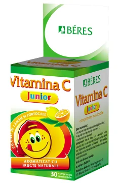 Beres Junior Vitamina C 30 comprimate masticabile