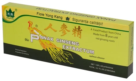 Panax Ginseng extractum 10 fiole