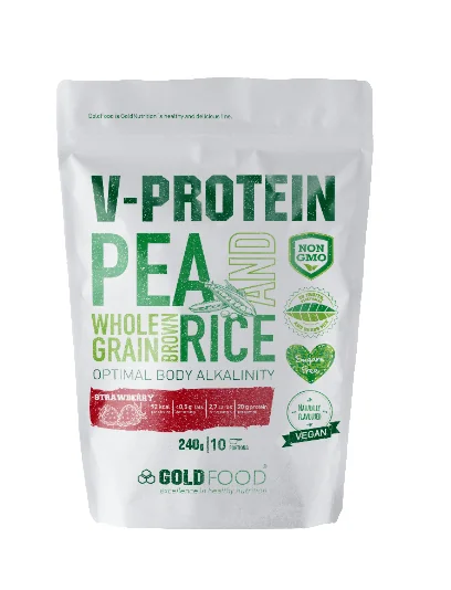 Gold Nutrition V-Protein capsuni 240 g