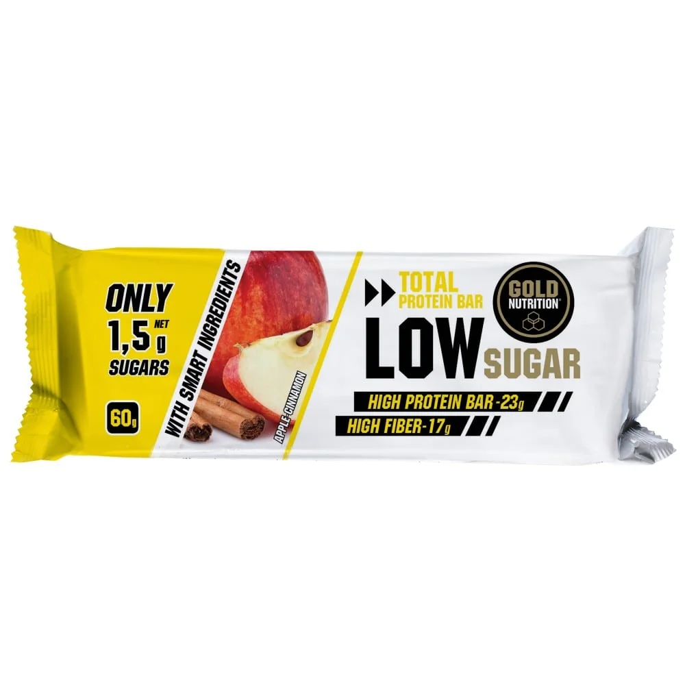Gold Nutrition Protein Bar Low sugar mere si scortisoara 60 g