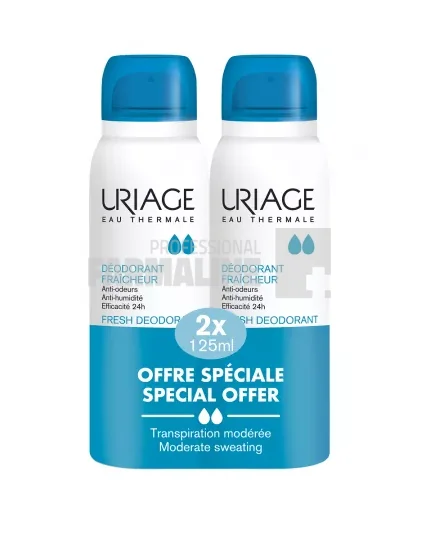 Uriage Pachet Deodorant spray cu piatra de alaun 125 ml + 125 ml
