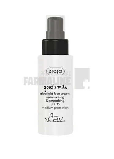 Ziaja Goat's Milk Crema de fata ultra light SPF15 50 ml