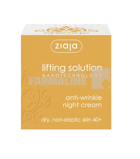 Ziaja  Lifting Solution Crema de noapte cu micro colagen pentru ten matur 40+ 50 ml