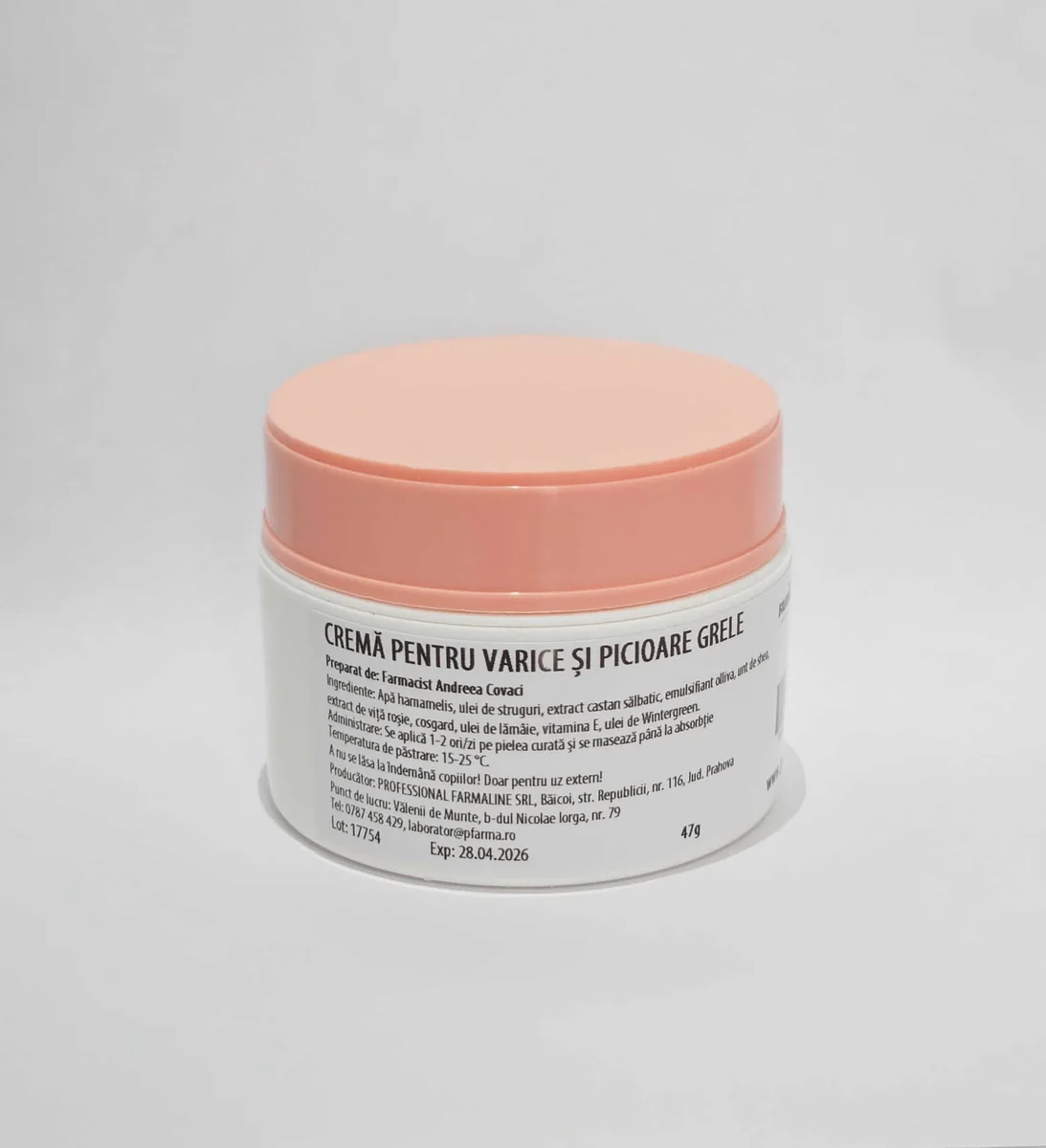Crema pentru varice si picioare grele 47 g