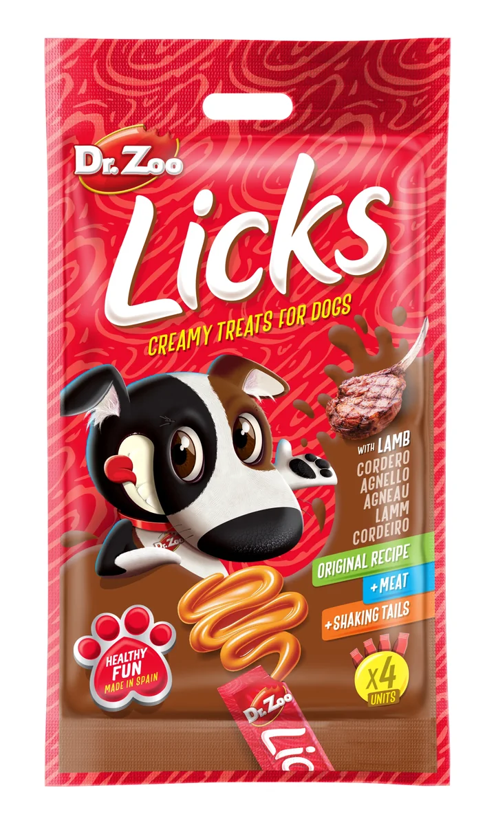 Dr Zoo Licks, recompense caini, Miel, 4x15 g