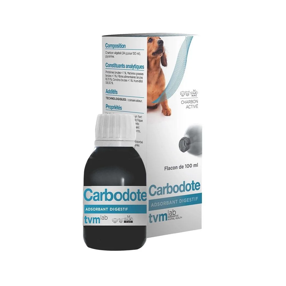 Supliment gastrointestinal, Caini & Pisici, Carbodote, 100 ml