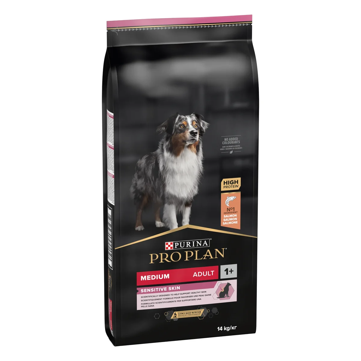 PURINA PRO PLAN ADULT Sensitive Skin, Talie Medie, Somon, 10 kg