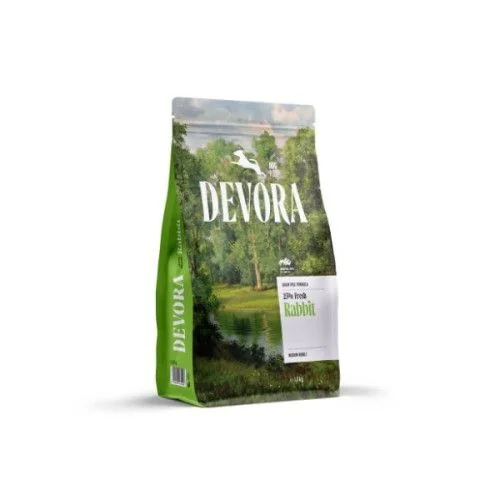 Hrana semi-umeda caini, Devora Dog Semi-Moist Adult All Sizes Grain Free Monoprotein, Iepure, 1.5 kg